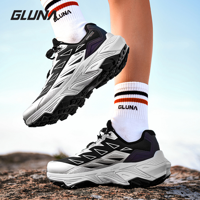 Anti Slip Trail Running Sneakers - GLUNA, zapatillas para correr totalmente impermeables