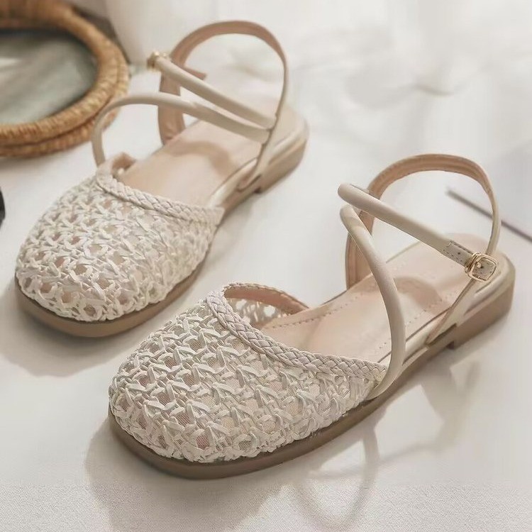 Sandals - Sandalias de tacón grueso estilo francés