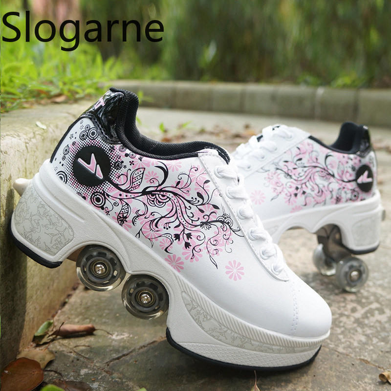 Running Shoes - Zapatos de patines de 4 ruedas