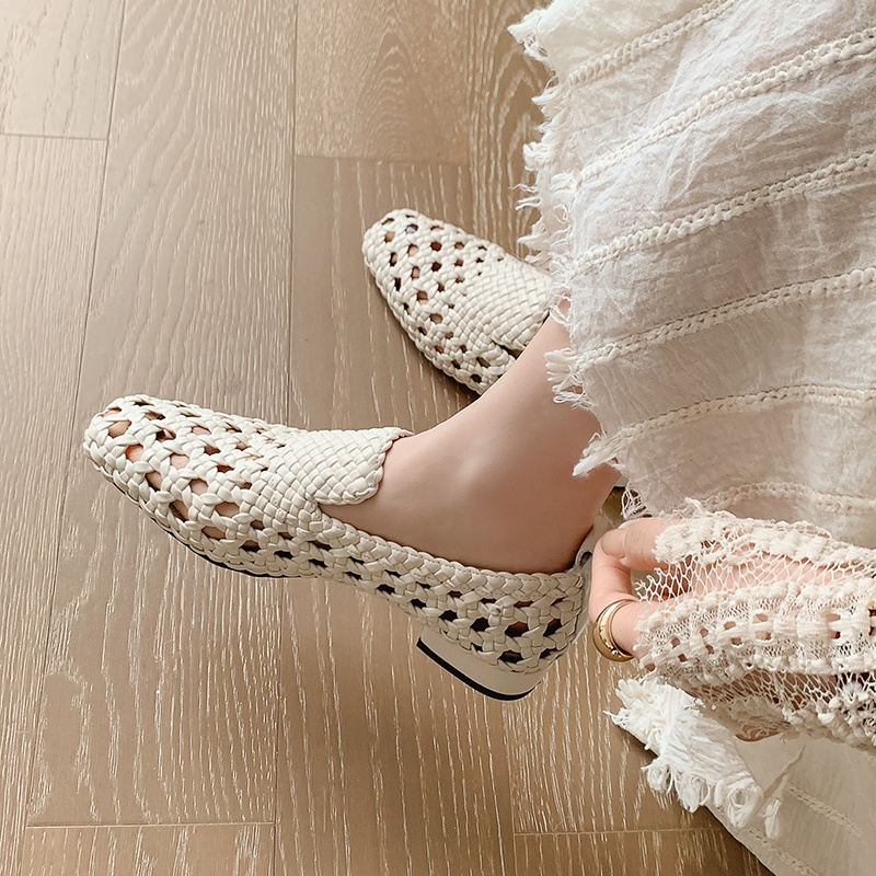 Sandals - Sandalias de Cuero Genuino Trenzadas de