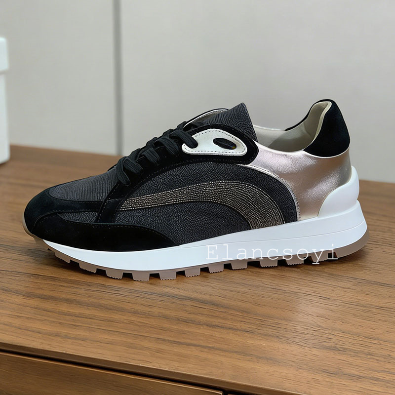 Zapatillas deportivas para muj - Knit Fabric Lace Up Sneakers reseña y precio