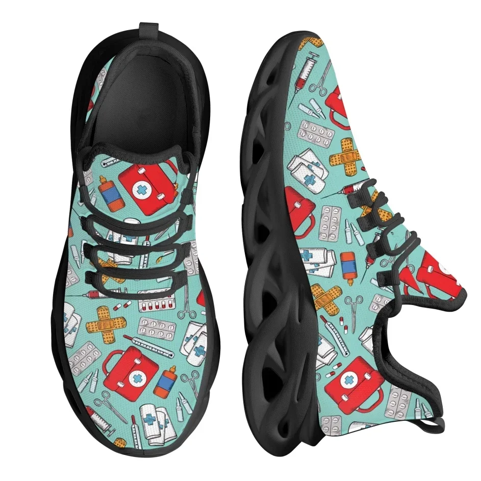 Zapatillas Deportivas de Mujer - Knit Fabric Lace Up Sneakers reseña y precio
