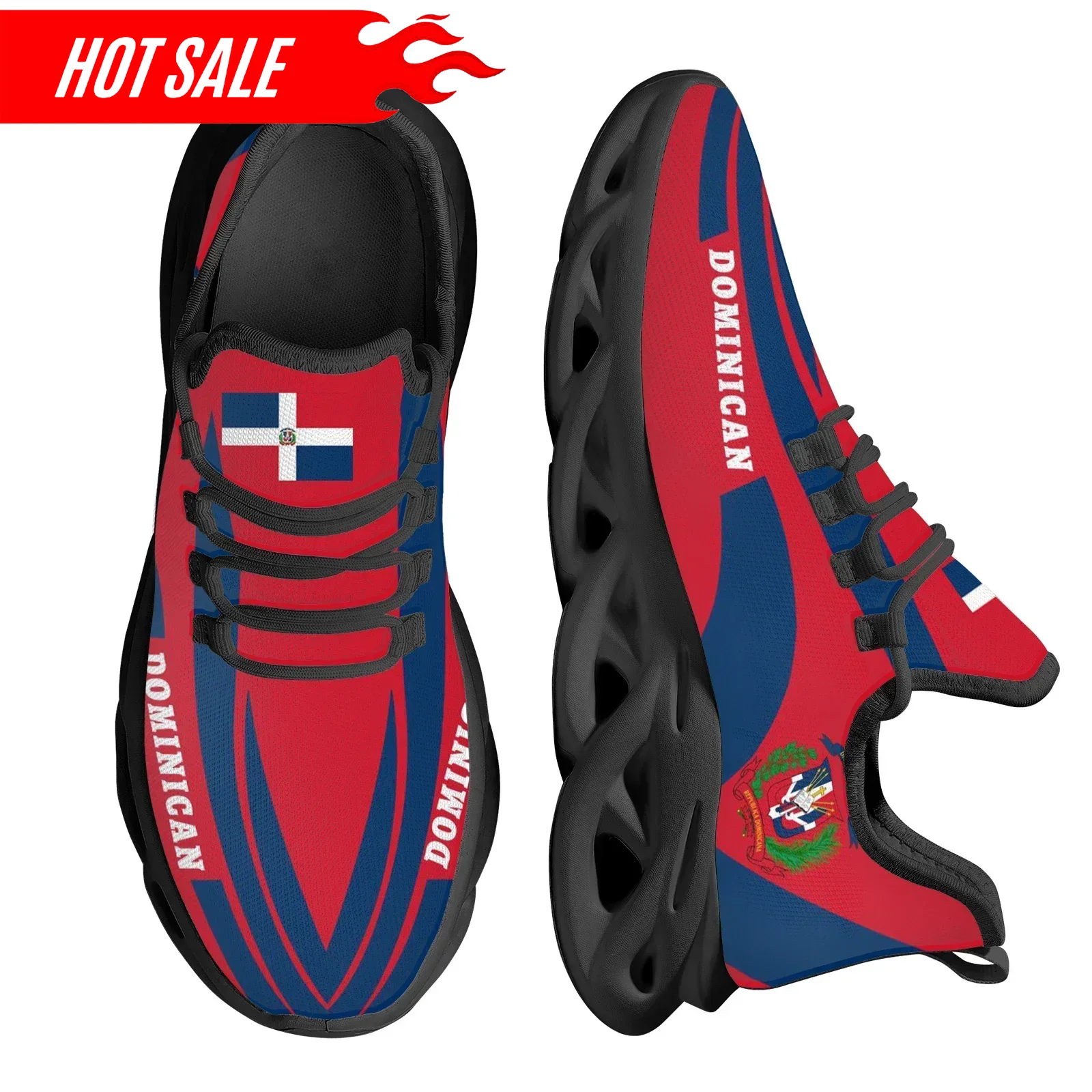 Zapatos de plataforma ligeros  - Knit Fabric Lace Up Sneakers reseña y precio