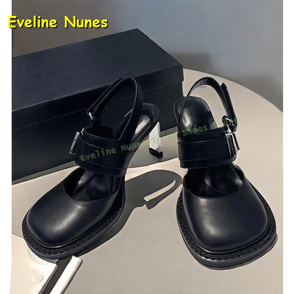 Sandalias de tacón grueso con  - Boots reseña y precio