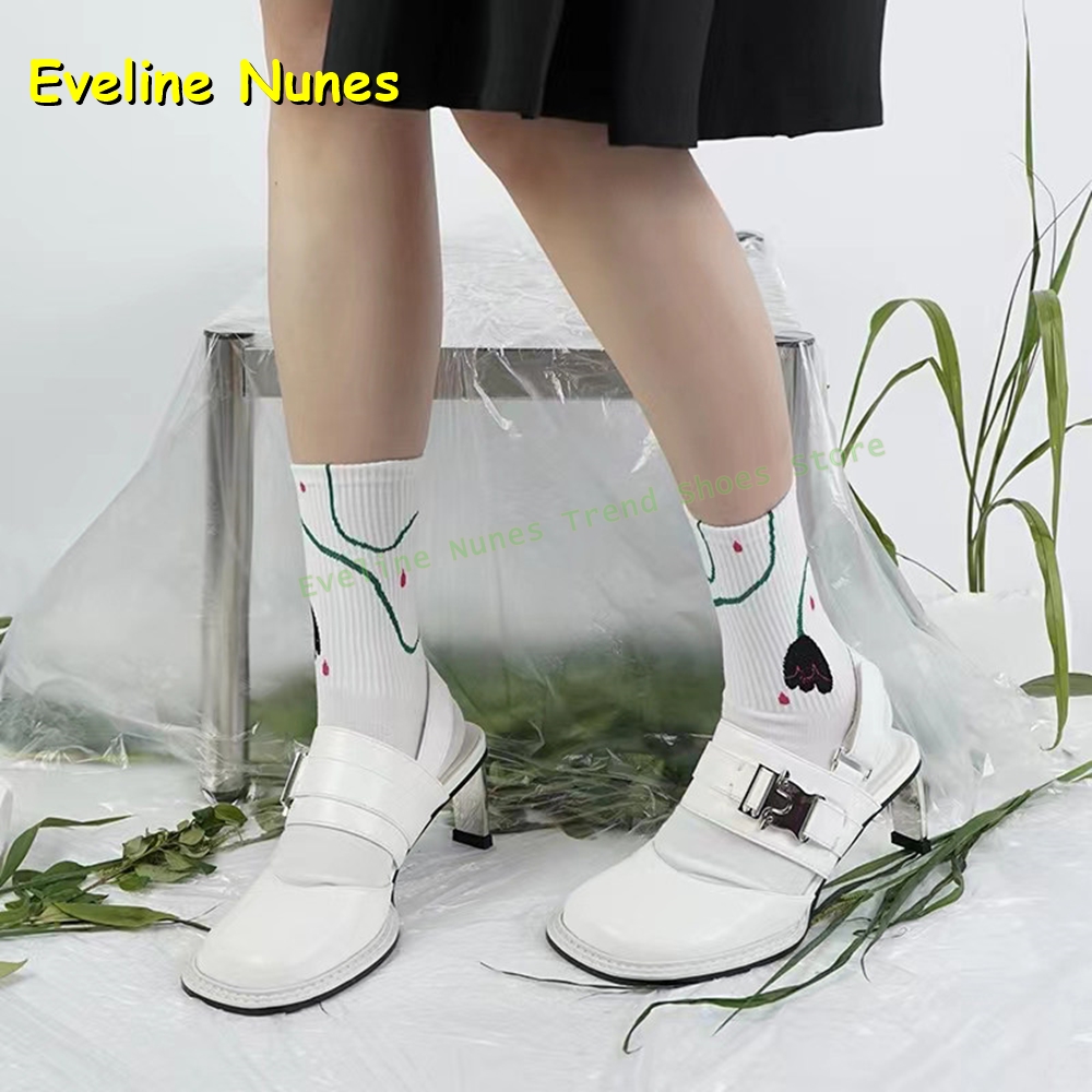Sandalias de tacón grueso con  - Boots reseña y precio