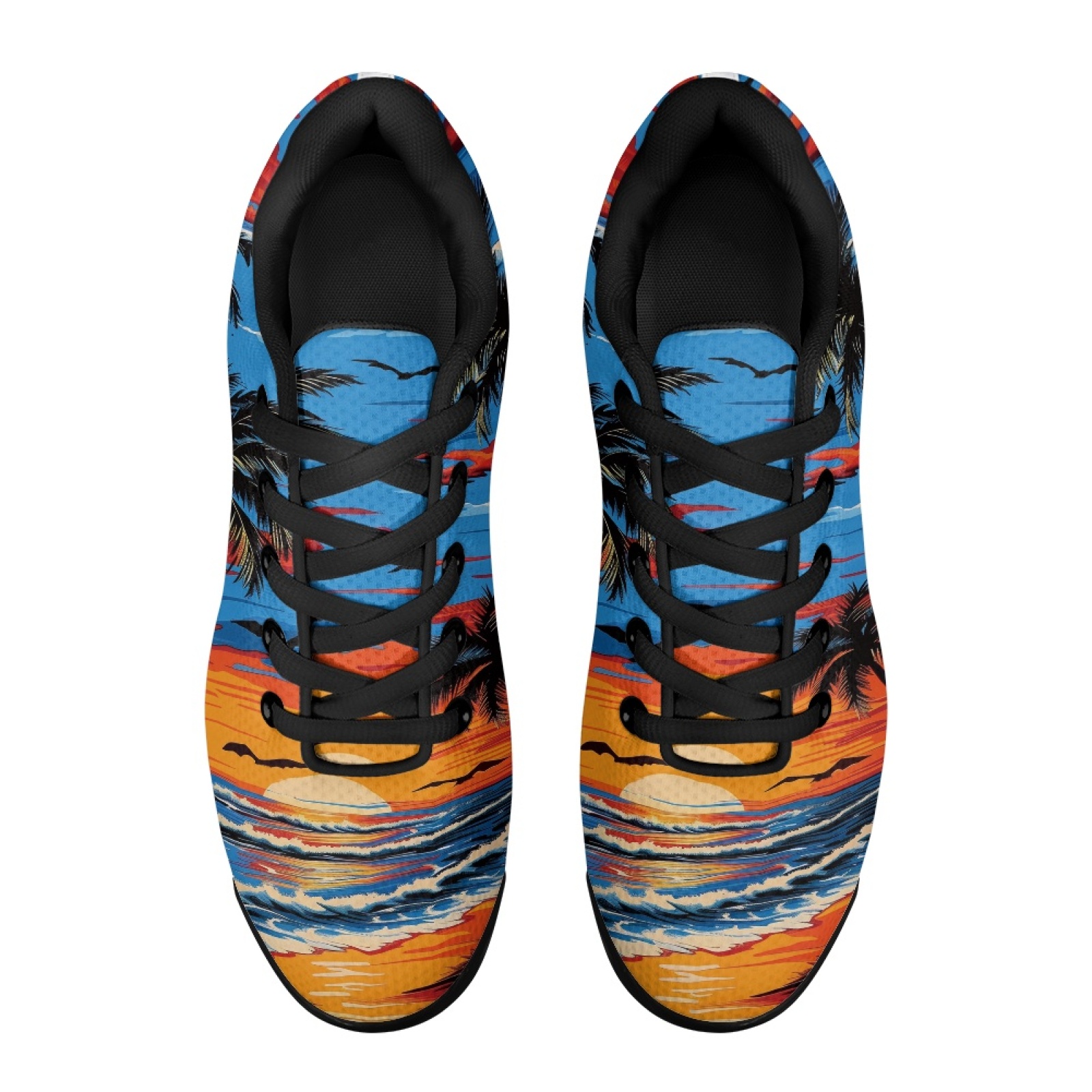 PENSTROLL Sunset Palm Trees, Z - Air Cushion Jogger Shoes Men reseña y precio