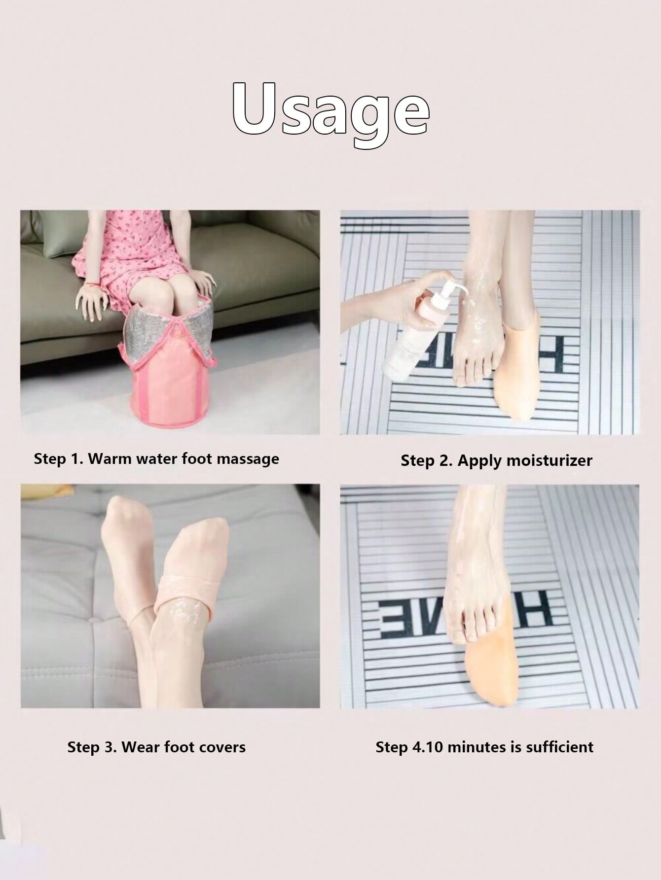 1 par de calcetines de silicon - Heels reseña y precio
