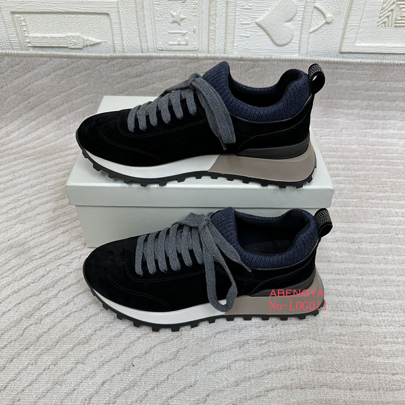 2025 zapatos mocasines planos  - Knit Fabric Lace Up Sneakers reseña y precio